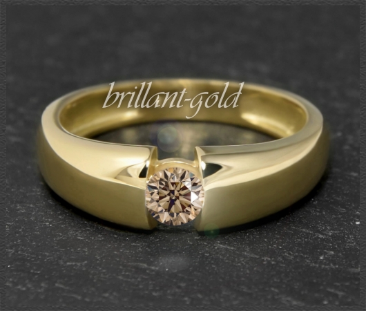 Lupenreiner Brillant Ring 585 Gold; 0,28ct